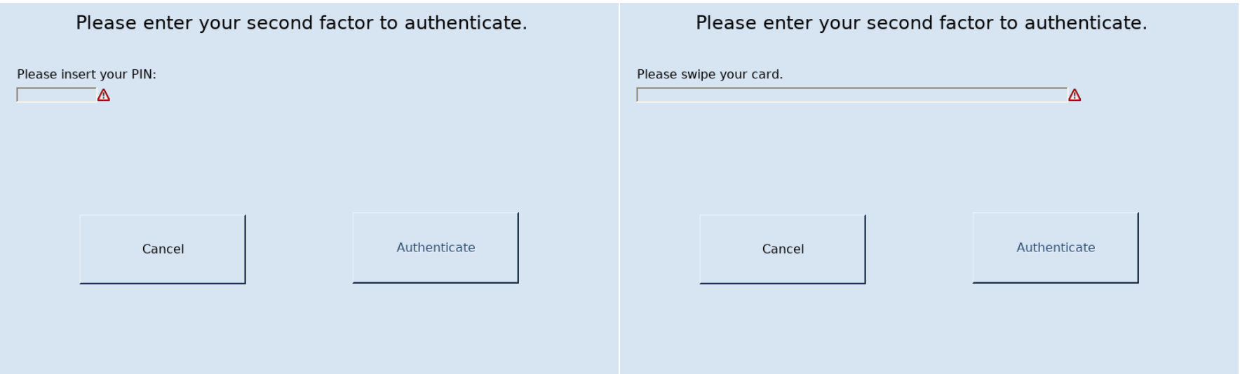 second factor side by side